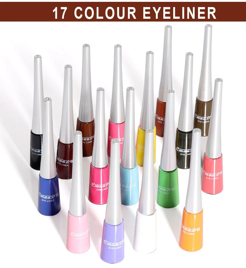 17 Colors Waterproof Liquid Eyeliner Pen Fast-Drying Smudge-Proof 1 17 colors waterproof liquid eyeliner pen lak wut2zpnz desc 1