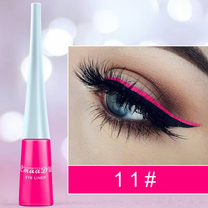 17 Colors Waterproof Liquid Eyeliner Pen Fast-Drying Smudge-Proof 15 17 colors waterproof liquid eyeliner pen lak wut2zpnz desc 15