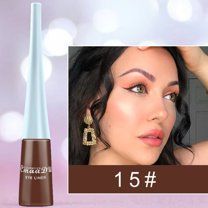 17 Colors Waterproof Liquid Eyeliner Pen Fast-Drying Smudge-Proof 19 17 colors waterproof liquid eyeliner pen lak wut2zpnz desc 19