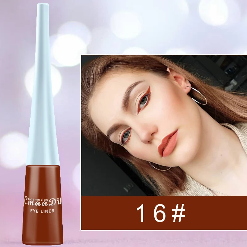 17 Colors Waterproof Liquid Eyeliner Pen Fast-Drying Smudge-Proof 20 17 colors waterproof liquid eyeliner pen lak wut2zpnz desc 20