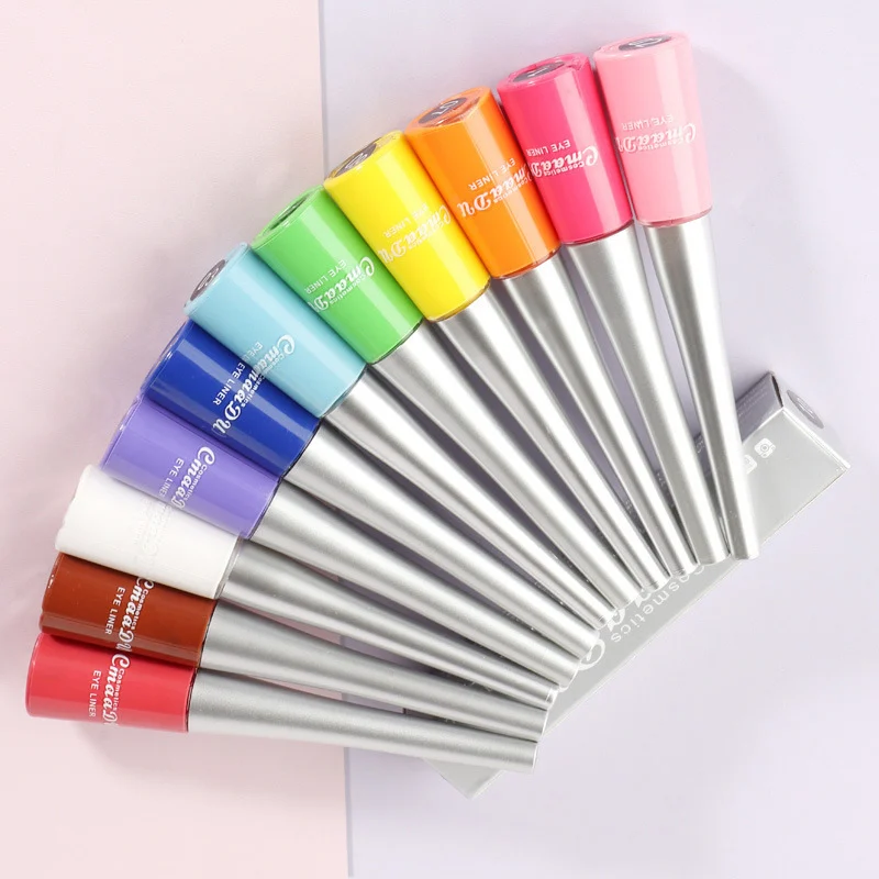 17 Colors Waterproof Liquid Eyeliner Pen Fast-Drying Smudge-Proof 23 17 colors waterproof liquid eyeliner pen lak wut2zpnz desc 23