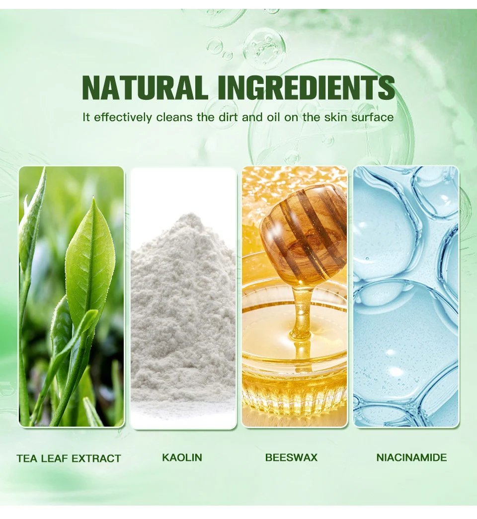 Green Tea Cooling Cleansing Mud Mask for Deep Pore Cleaning and Blackhead Removal - 100g 11 green tea cooling cleansing mud mask lak 5m89phgv desc 11