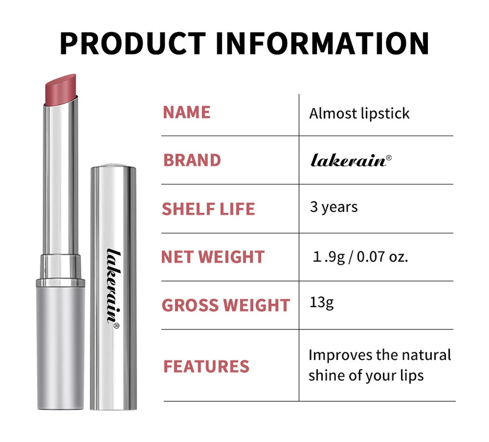 Lakerain Almost Lipstick Pink Honey Moisturizing Lip Balm Sheer Tinted Gloss 11 lakerain almost lipstick pink honey balm lak kwe9dang desc 11