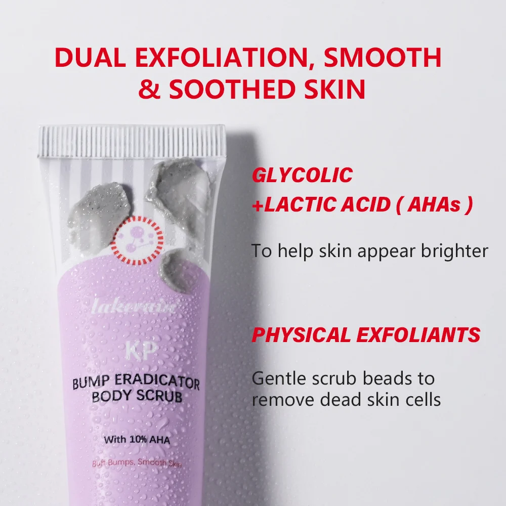 KP Bump Eradicator Body Scrub with 10% AHA for Smoothing Skin and Dual Exfoliation 28.3g 1 lakerain kp bump eradicator body scrub lak wsjz3gvc desc 1