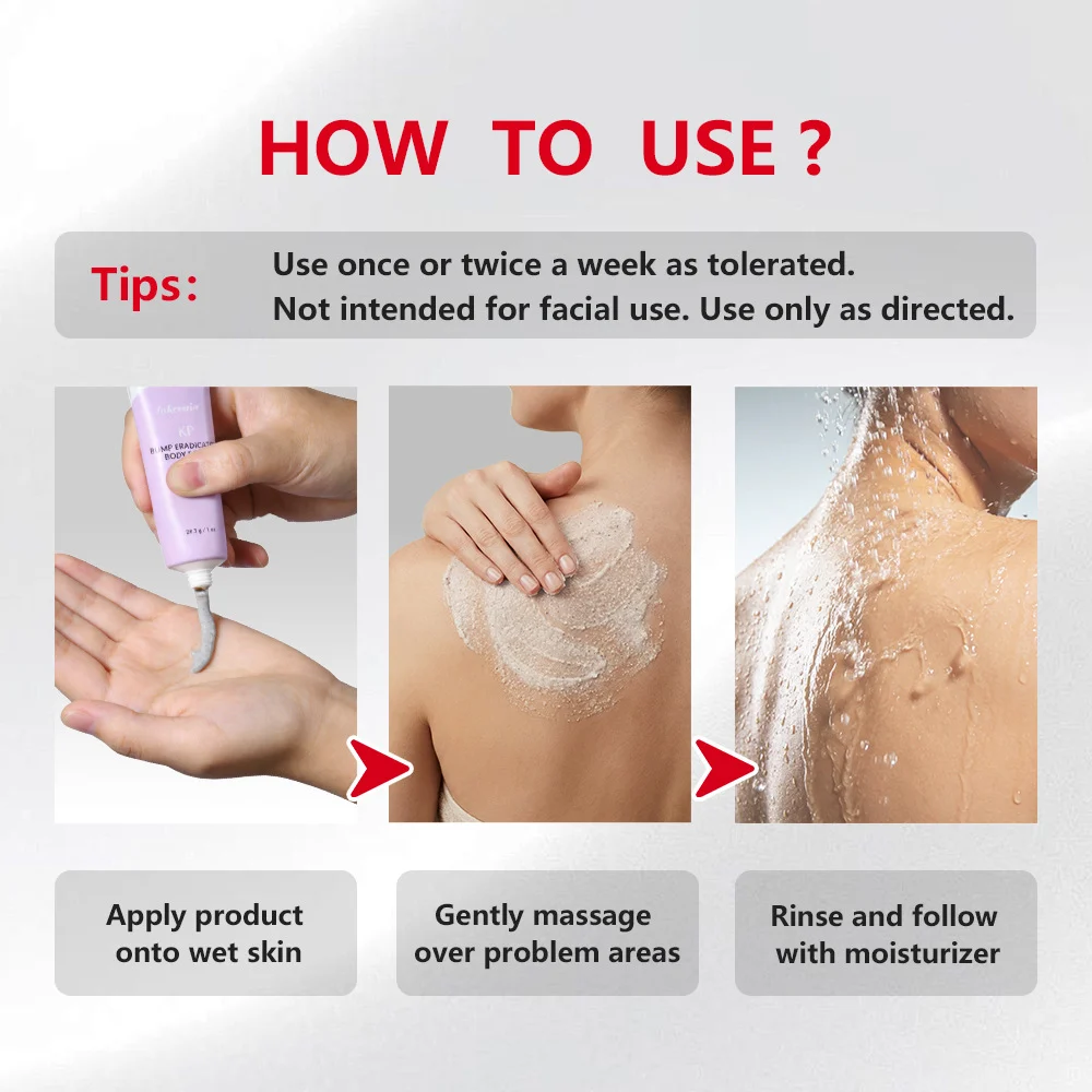 KP Bump Eradicator Body Scrub with 10% AHA for Smoothing Skin and Dual Exfoliation 28.3g 3 lakerain kp bump eradicator body scrub lak wsjz3gvc desc 3