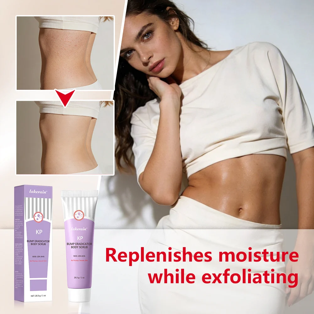 KP Bump Eradicator Body Scrub with 10% AHA for Smoothing Skin and Dual Exfoliation 28.3g 4 lakerain kp bump eradicator body scrub lak wsjz3gvc desc 4