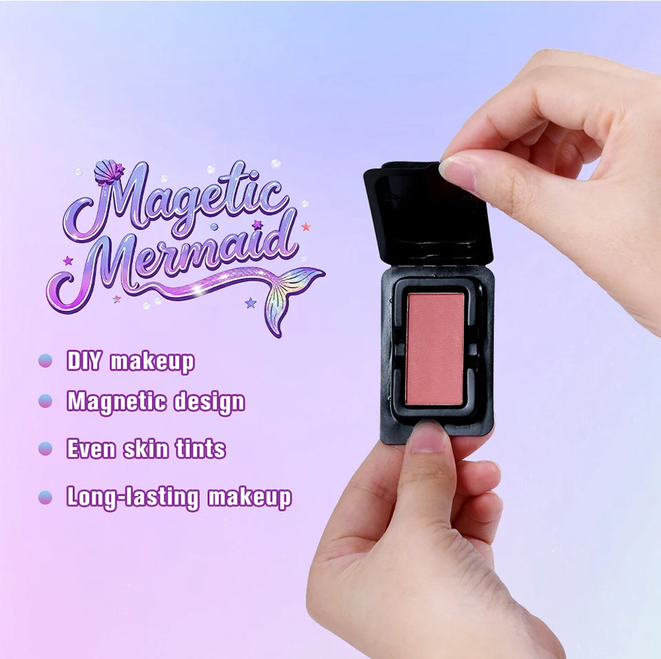 Lakerain Magnetic Makeup Refill Pan - DIY Custom Mermaid Palette Single Inserts for Eyeshadow, Blush & Contour (5g) 2 lakerain magnetic mermaid diy makeup palette refill lak efnpk9wu desc 2