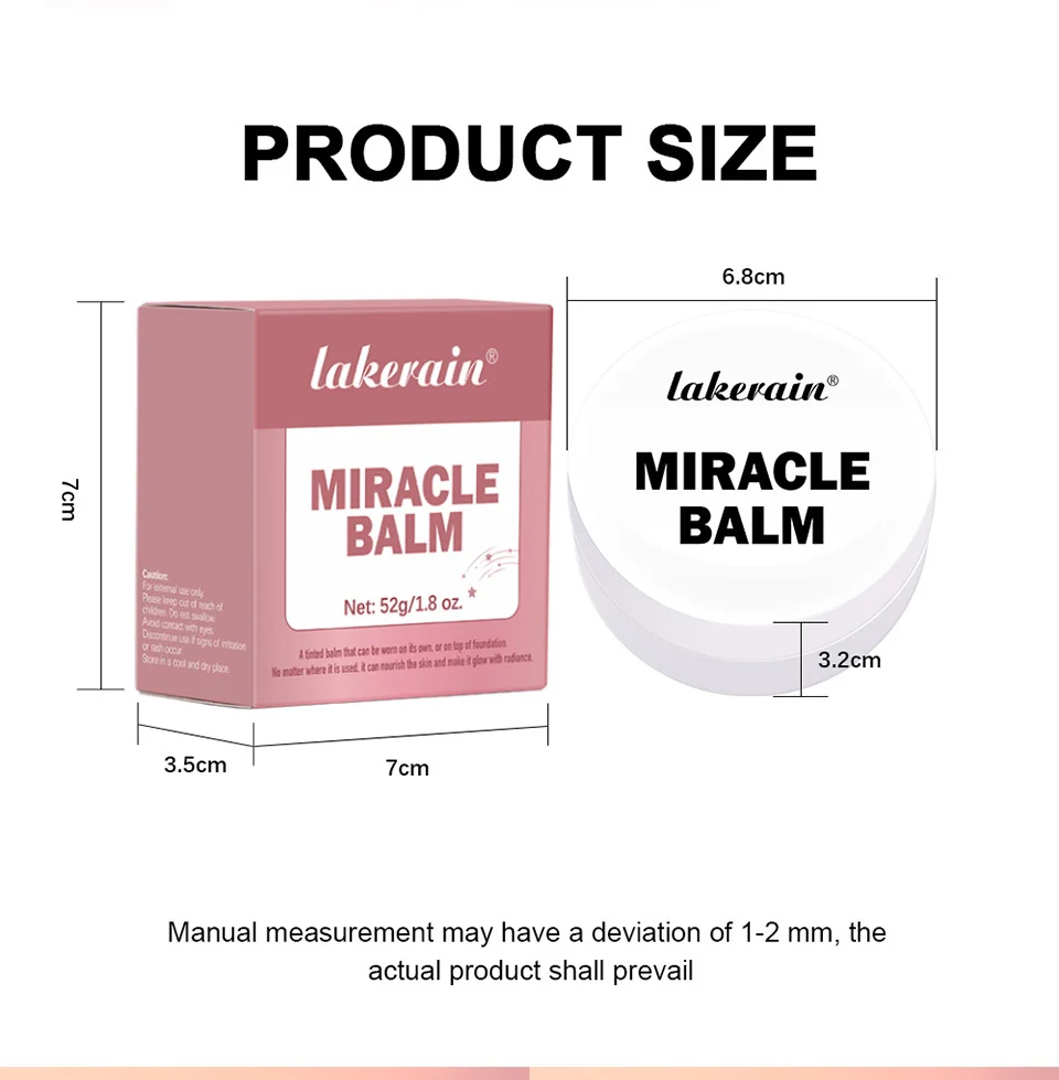 Miracle Balm Multi-Purpose Tinted Moisturizer for Face, Lips & Cheeks - lakerain Dewy Finish Cream Blush & Eyeshadow 12 lakerain miracle balm multi purpose tinted cream lak t9b5wpq9 desc 12