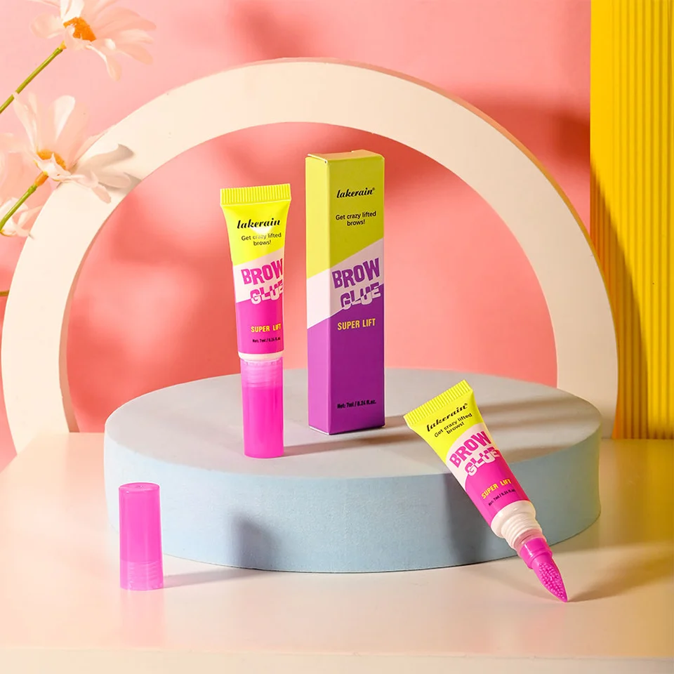 Brow Glue lakerain Strong Hold Styling Gel for Natural 3D Wild Brows 15 lakerain strong styling brow glue gel lak g54mwm48 desc 15