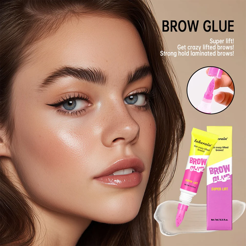 Brow Glue lakerain Strong Hold Styling Gel for Natural 3D Wild Brows 7 lakerain strong styling brow glue gel lak g54mwm48 desc 7