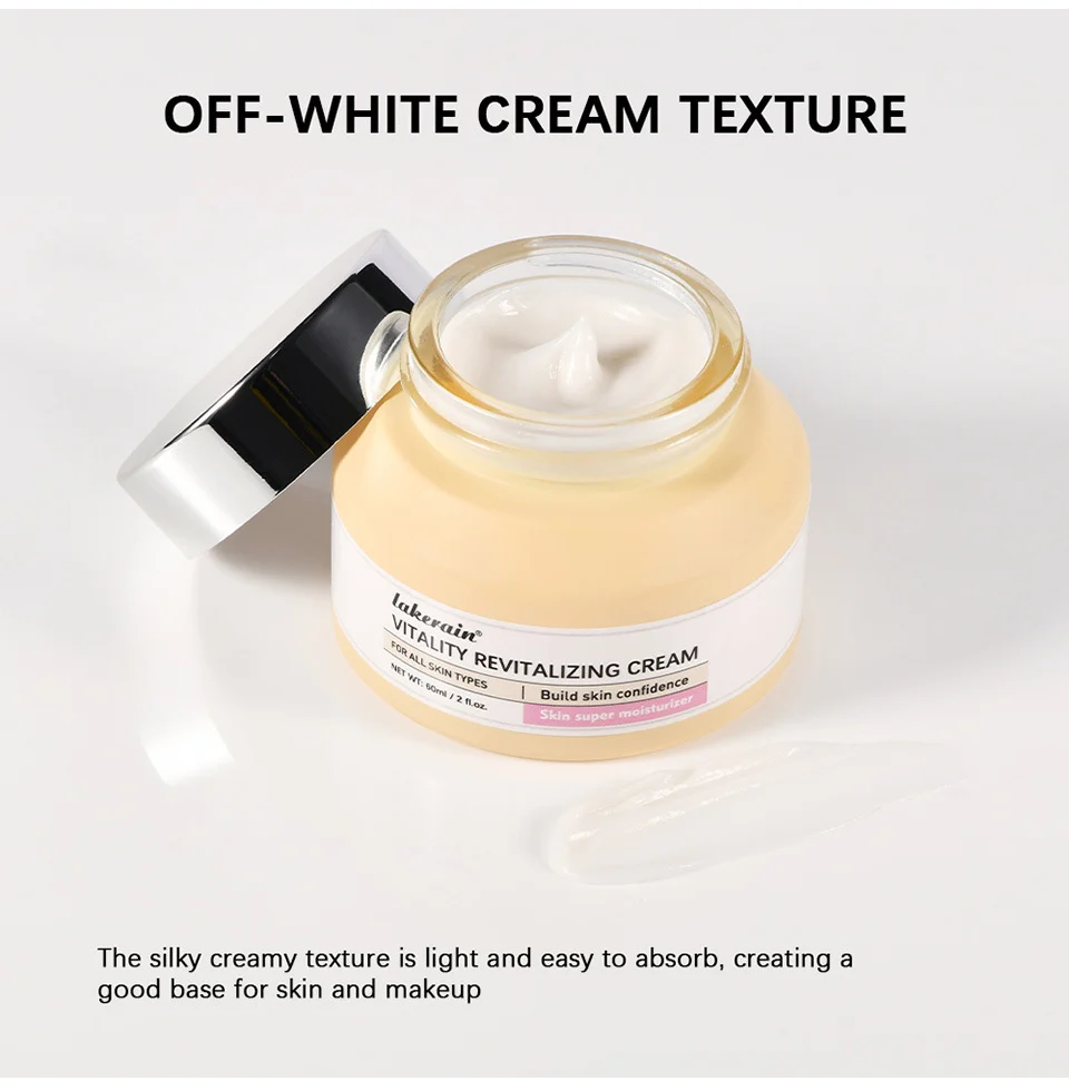 Lakerain Vitality Revitalizing Cream Anti-Aging Face Moisturizer for Firming & Hydration (60ml) 5 lakerain vitality revitalizing cream anti aging moisturizer lak 556anqhq desc 5
