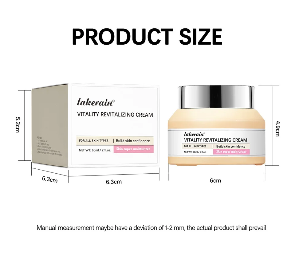 Lakerain Vitality Revitalizing Cream Anti-Aging Face Moisturizer for Firming & Hydration (60ml) 8 lakerain vitality revitalizing cream anti aging moisturizer lak 556anqhq desc 8