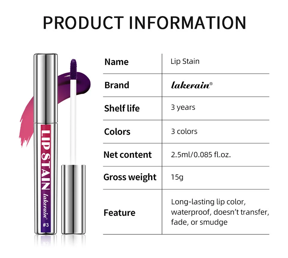 Peel-Off Lip Stain Waterproof Long-Lasting Matte Liquid Lipstick Set 14 peel off lip stain waterproof matte liquid lipstick lak tgy72yvd desc 14