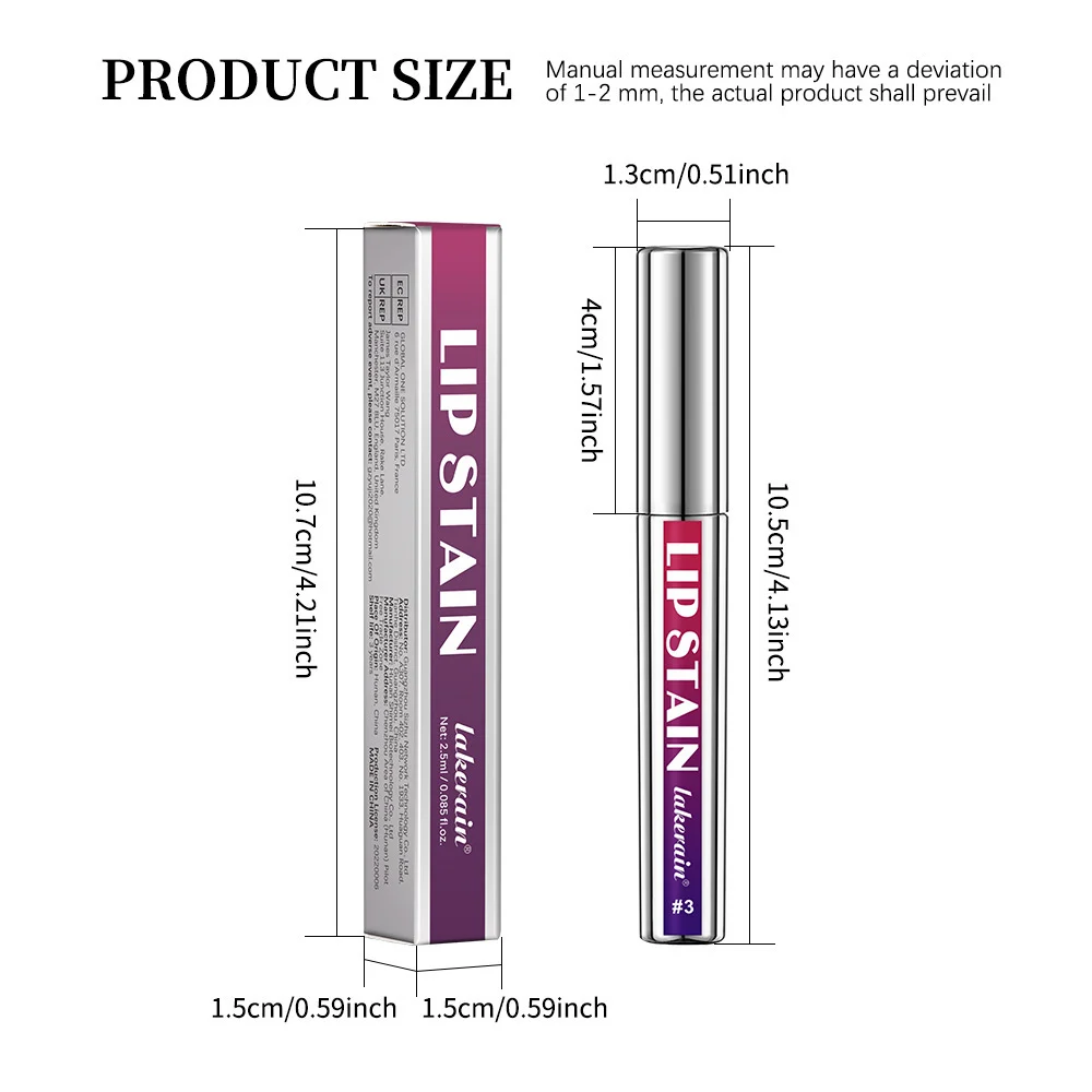 Peel-Off Lip Stain Waterproof Long-Lasting Matte Liquid Lipstick Set 21 peel off lip stain waterproof matte liquid lipstick lak tgy72yvd desc 21