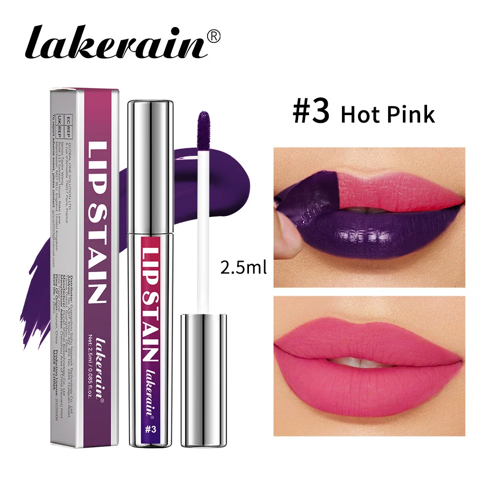 Peel-Off Lip Stain Waterproof Long-Lasting Matte Liquid Lipstick Set 3 peel off lip stain waterproof matte liquid lipstick lak tgy72yvd desc 3
