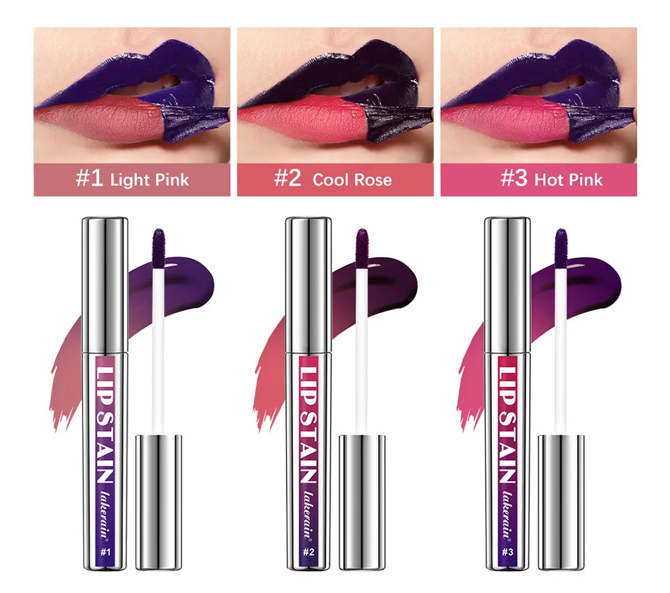 Peel-Off Lip Stain Waterproof Long-Lasting Matte Liquid Lipstick Set 5 peel off lip stain waterproof matte liquid lipstick lak tgy72yvd desc 5