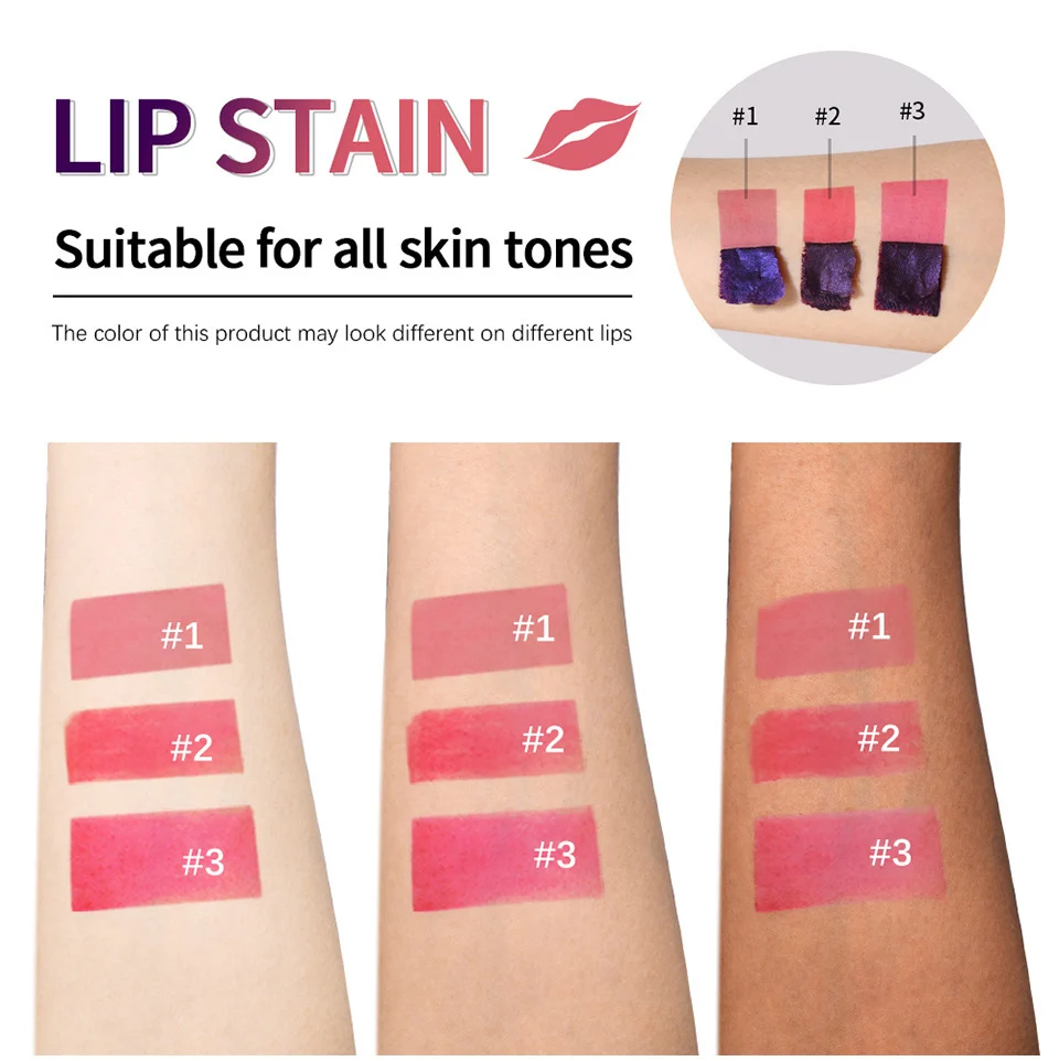 Peel-Off Lip Stain Waterproof Long-Lasting Matte Liquid Lipstick Set 9 peel off lip stain waterproof matte liquid lipstick lak tgy72yvd desc 9